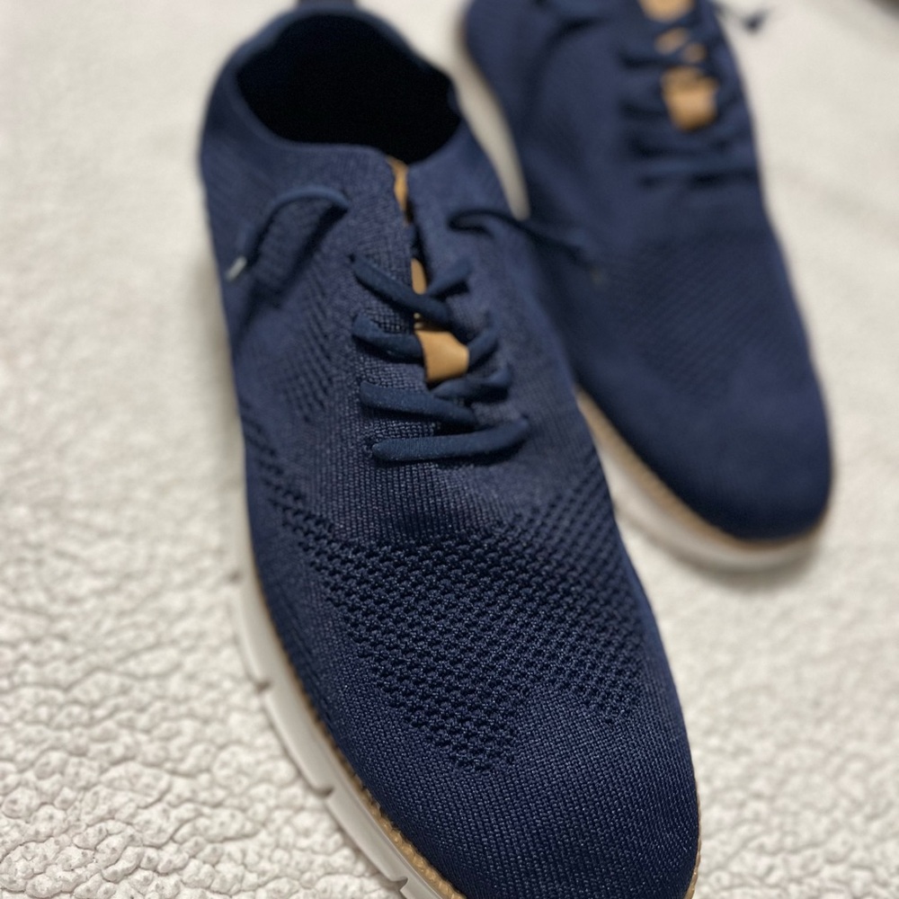 NWOT Mens Blue Wingtip Oxfords Shoes’s 10.5 US New Without Box